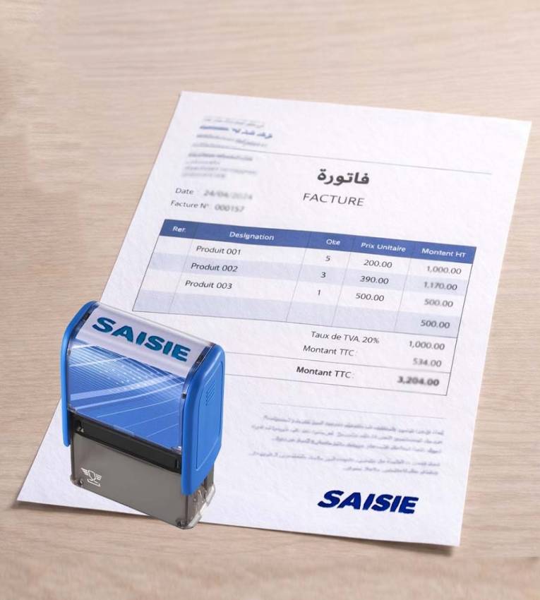 Tampon prêt “SAISIE”